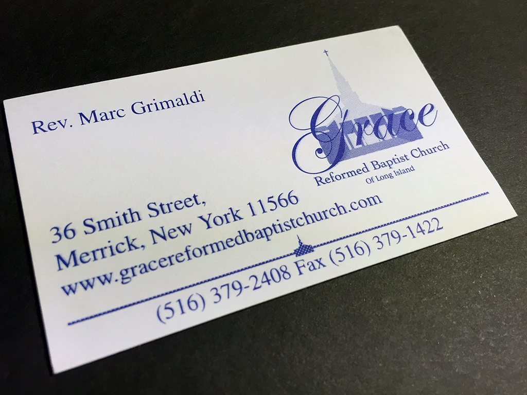 Grace Reformed Baptist Church card